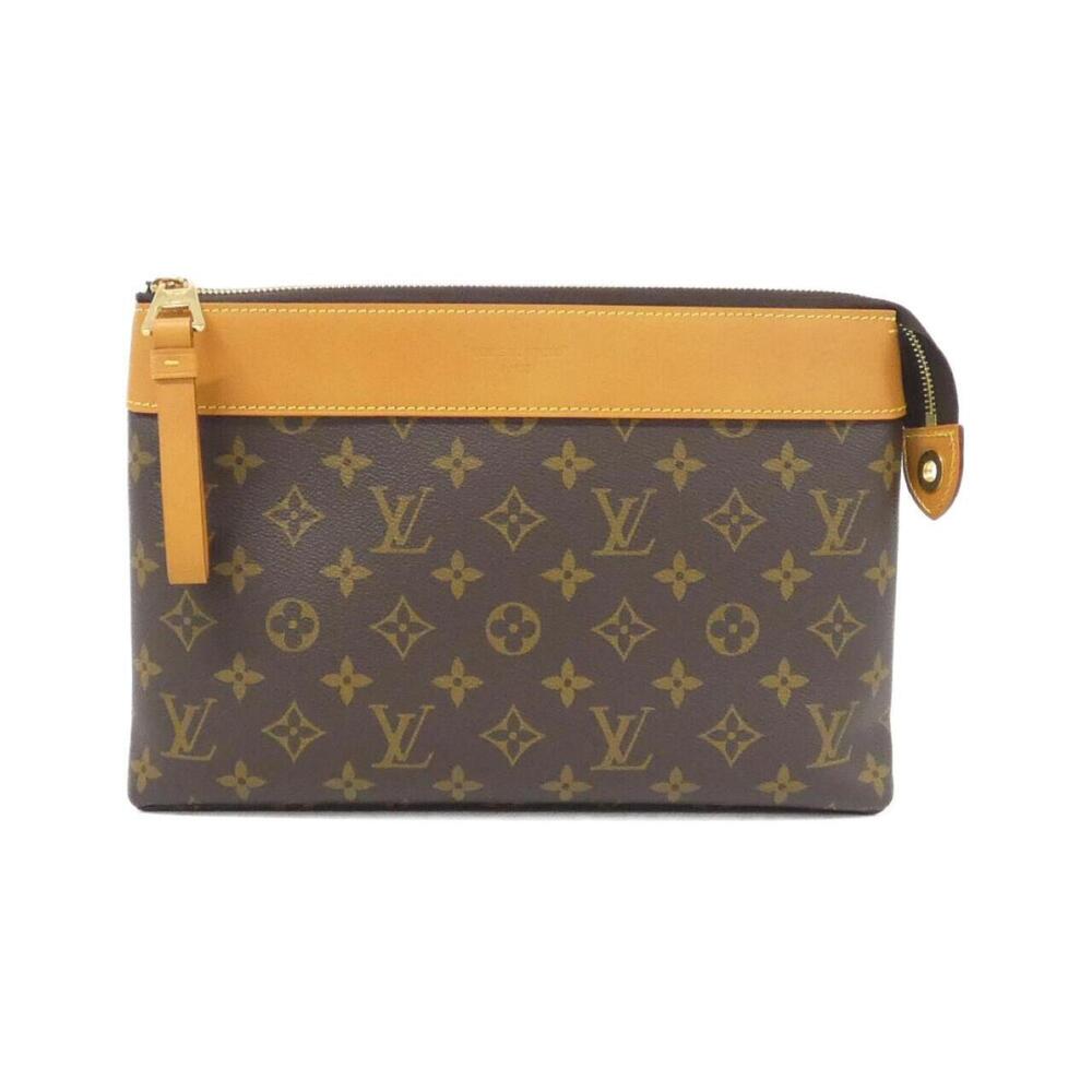 LOUIS VUITTON Authentic Brown Monogram Pochette Mini Bag